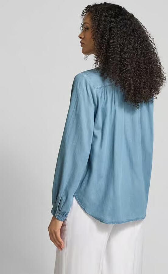 Marc O'Polo Regular fit Blouse met lange mouwen van Mix van katoen en lyocell - Foto 2