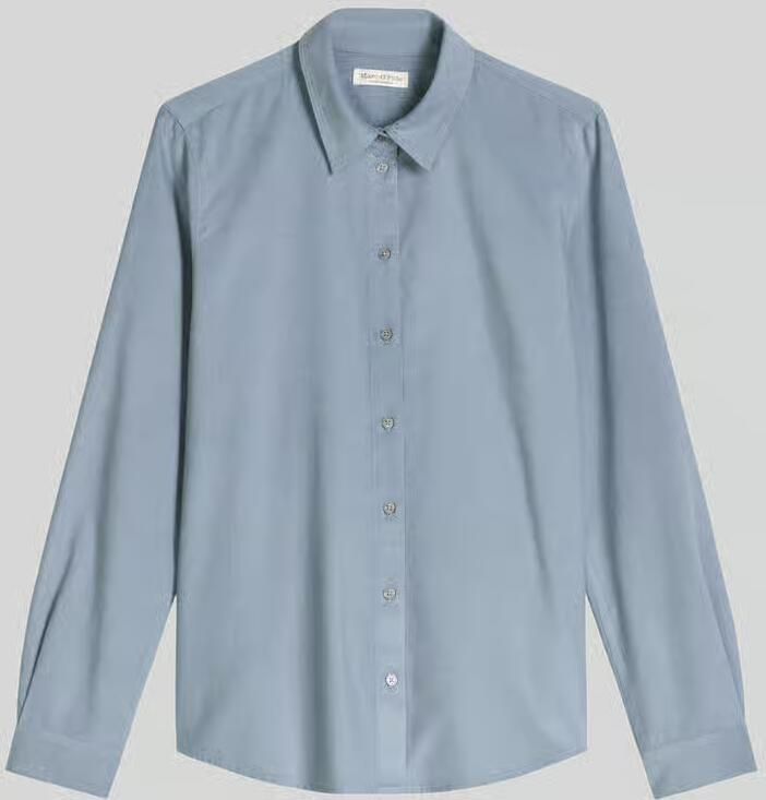 Marc O'Polo Regular fit blouse met lange mouwen van mix van katoen en lyocell
