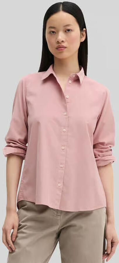 Marc O'Polo Regular fit blouse met lange mouwen van mix van katoen en lyocell - Foto 2