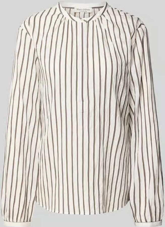 Marc O'Polo Regular fit blouse met lange mouwen van modalmix