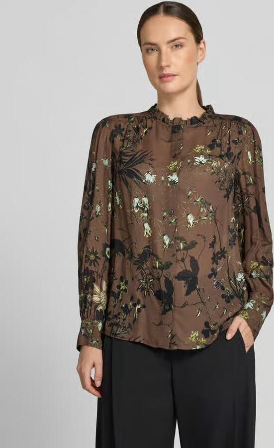 Marc O'Polo Regular fit blouse met lange mouwen van pure viscose - Foto 3