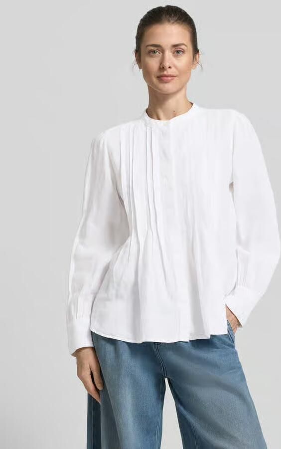 Marc O'Polo regular fit blouse met lange mouwen van puur linnen - Foto 4