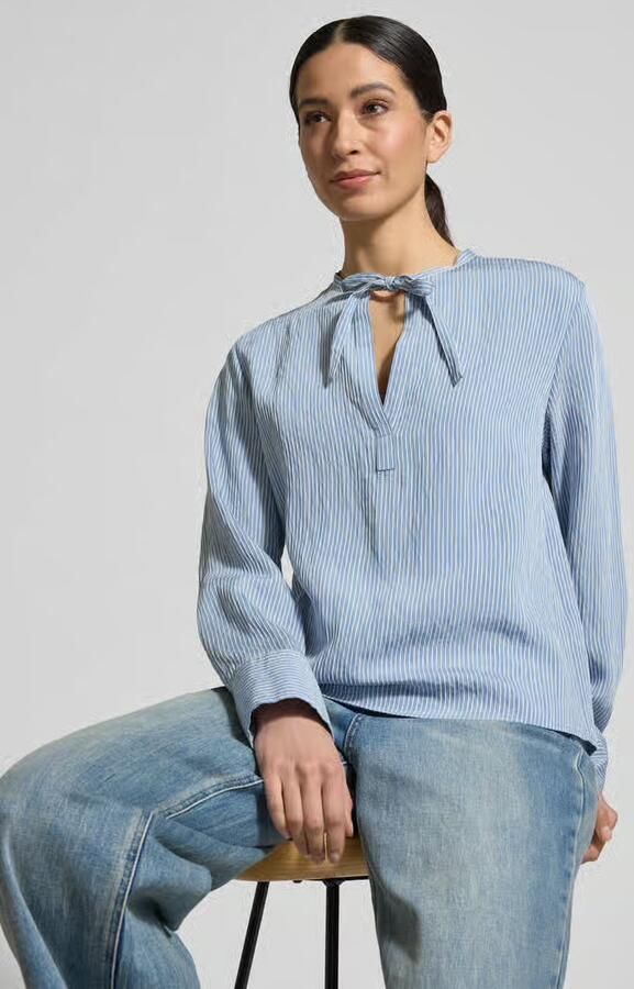 Marc O'Polo Regular fit blouse met lange mouwen van viscosemix - Foto 2