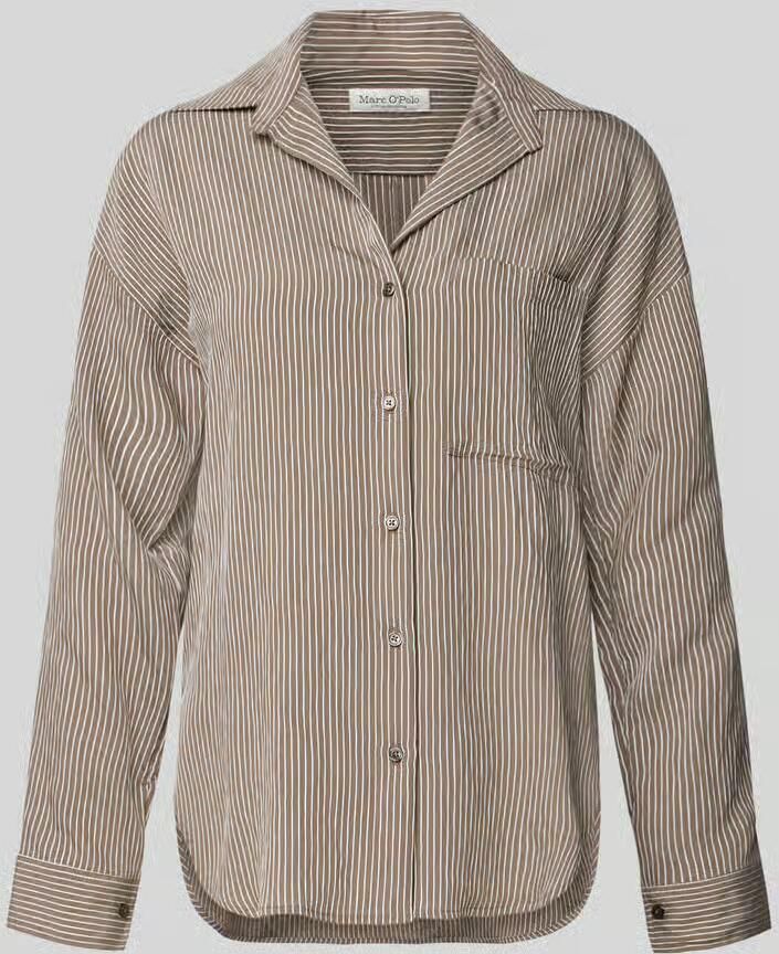 Marc O'Polo Regular fit blouse met lange mouwen van viscosemix