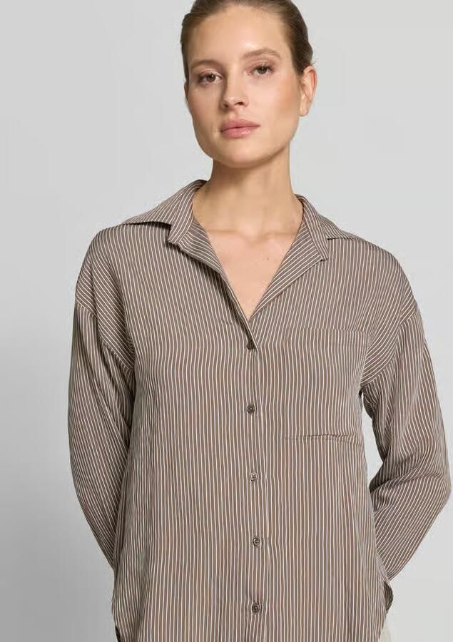Marc O'Polo Regular fit Blouse met lange mouwen van Viscosemix - Foto 2