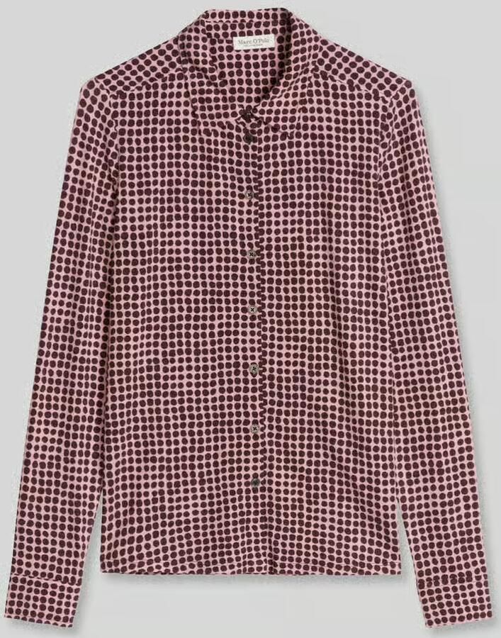 Marc O'Polo Regular fit blouse met lange mouwen van viscosemix