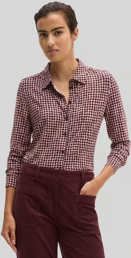 Marc O'Polo Regular fit blouse met lange mouwen van viscosemix - Foto 2