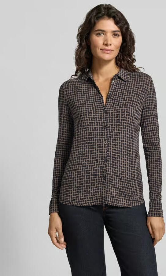 Marc O'Polo Regular fit blouse met lange mouwen van viscosemix - Foto 3