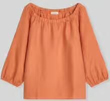 Marc O'Polo regular fit blouse van puur linnen met carmenhals