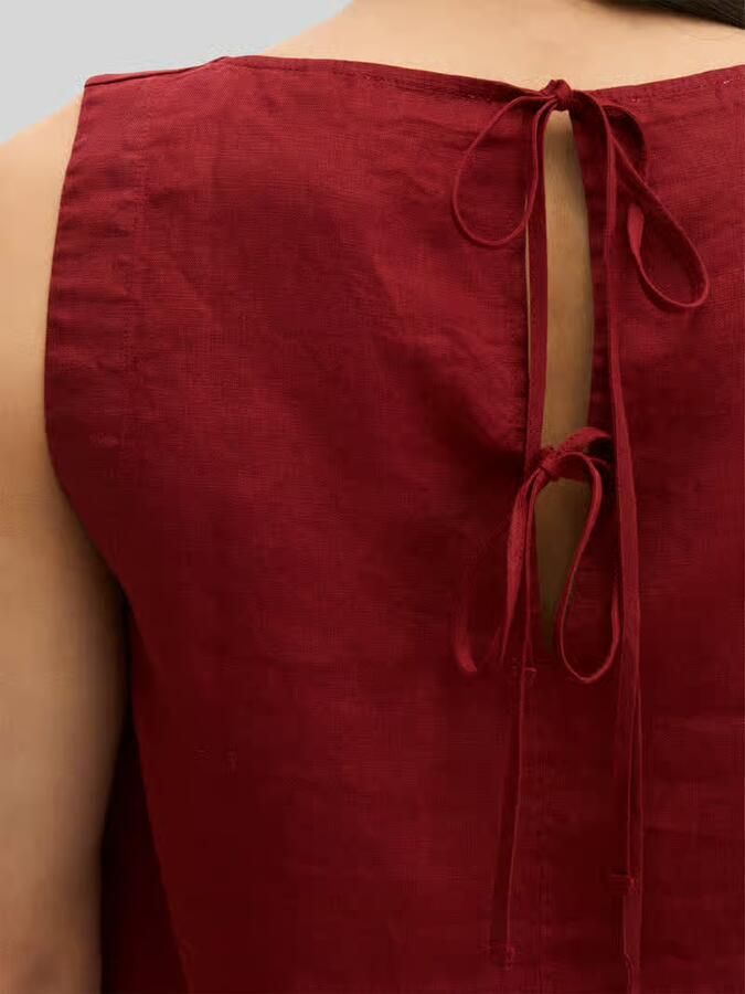 Marc O'Polo regular fit blousetop van puur linnen