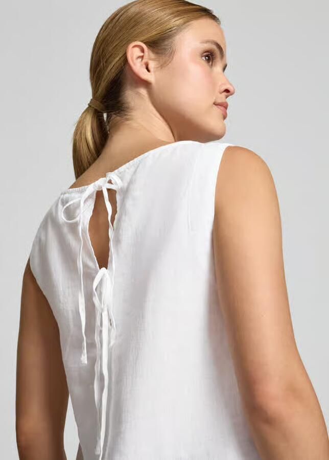 Marc O'Polo regular fit blousetop van puur linnen