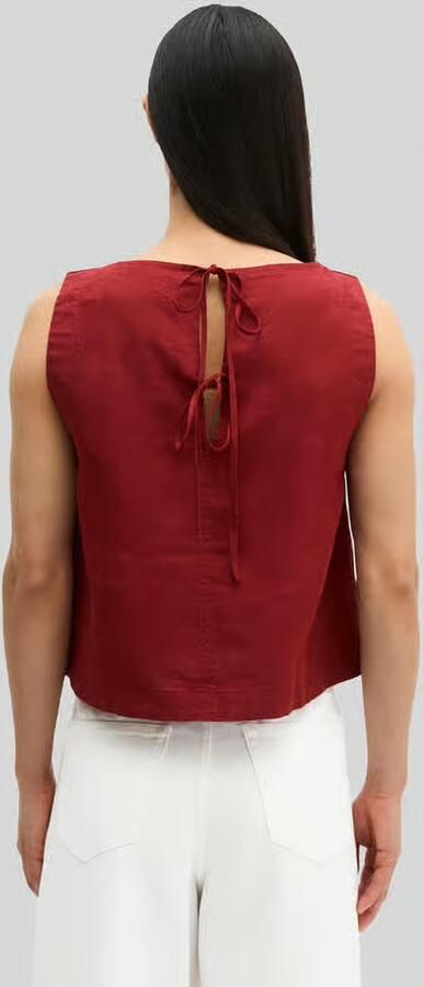 Marc O'Polo regular fit blousetop van puur linnen - Foto 4