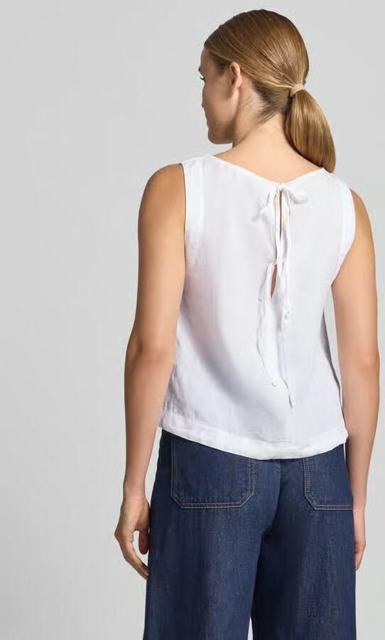 Marc O'Polo regular fit blousetop van puur linnen - Foto 3