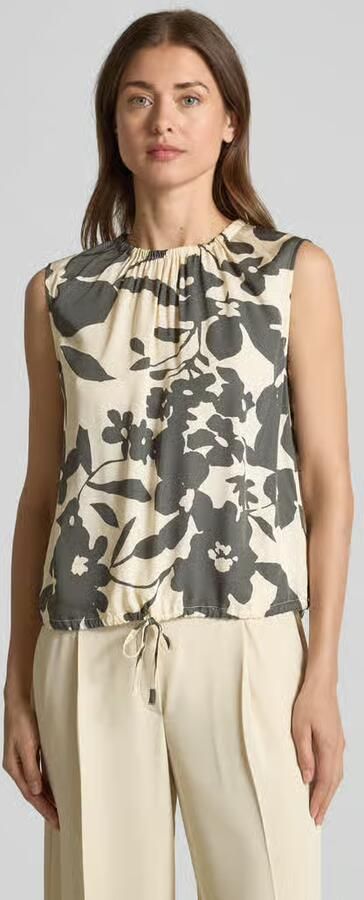 Marc O'Polo regular fit blousetop van viscose met tunnelkoord - Foto 3