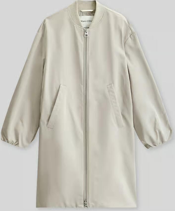 Marc O'Polo regular fit blouson-lange jas met college-kraag