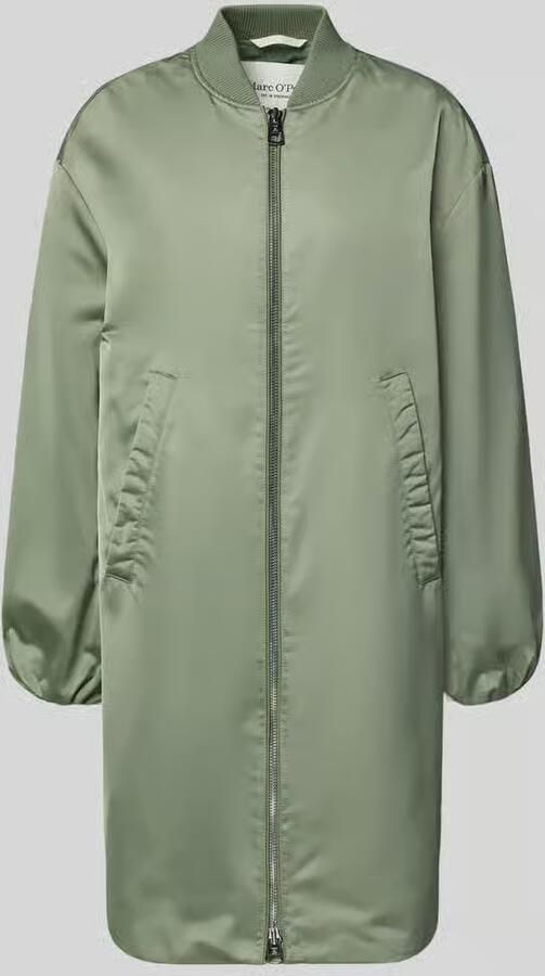 Marc O'Polo regular fit blouson-lange jas met college-kraag