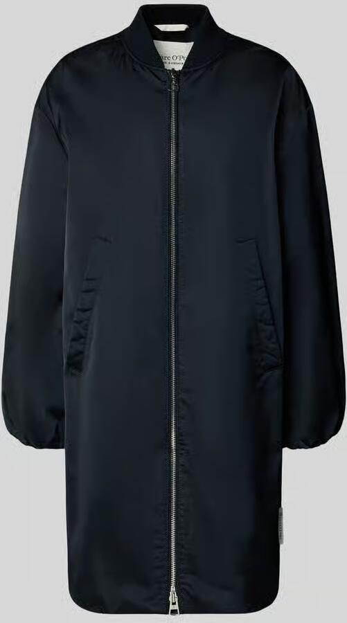 Marc O'Polo regular fit blouson-lange jas met college-kraag