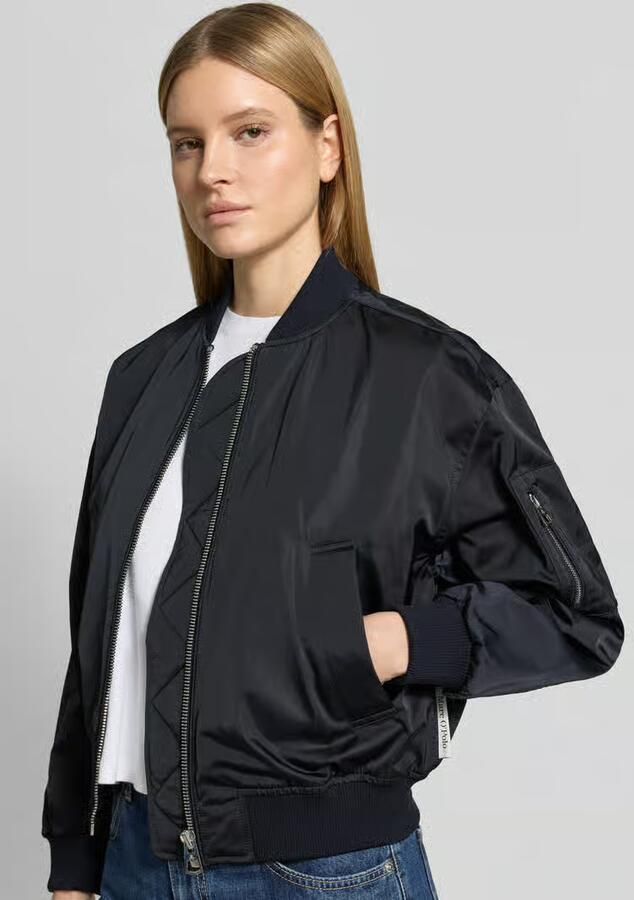 Marc O'Polo regular fit blouson met college-look polokraag