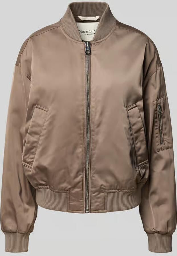 Marc O'Polo regular fit blouson met college-look polokraag - Foto 2