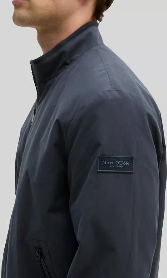 Marc O'Polo regular fit blouson van katoenmix met opstaande kraag