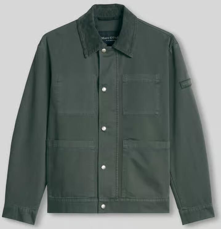 Marc O'Polo regular fit blouson van puur katoen met corduroy kraag - Foto 2