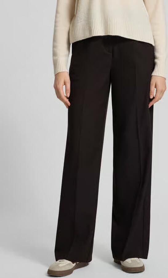 Marc O'Polo Regular fit broek met wijde pijpen