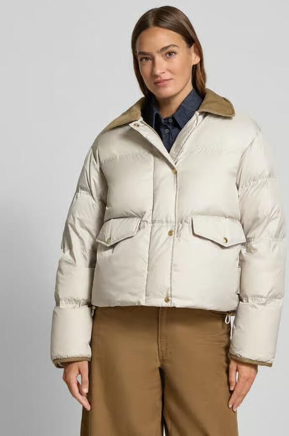 Marc O'Polo Regular fit donsjack met platte kraag van corduroy - Foto 2