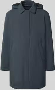 Marc O'Polo Regular fit functionele lange jas met afneembare capuchon
