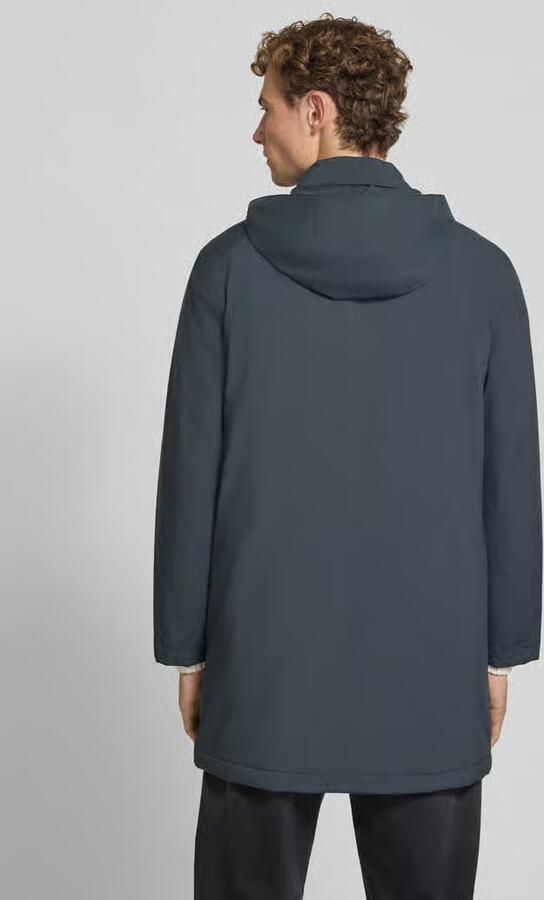 Marc O'Polo Regular fit functionele lange jas met afneembare capuchon - Foto 3