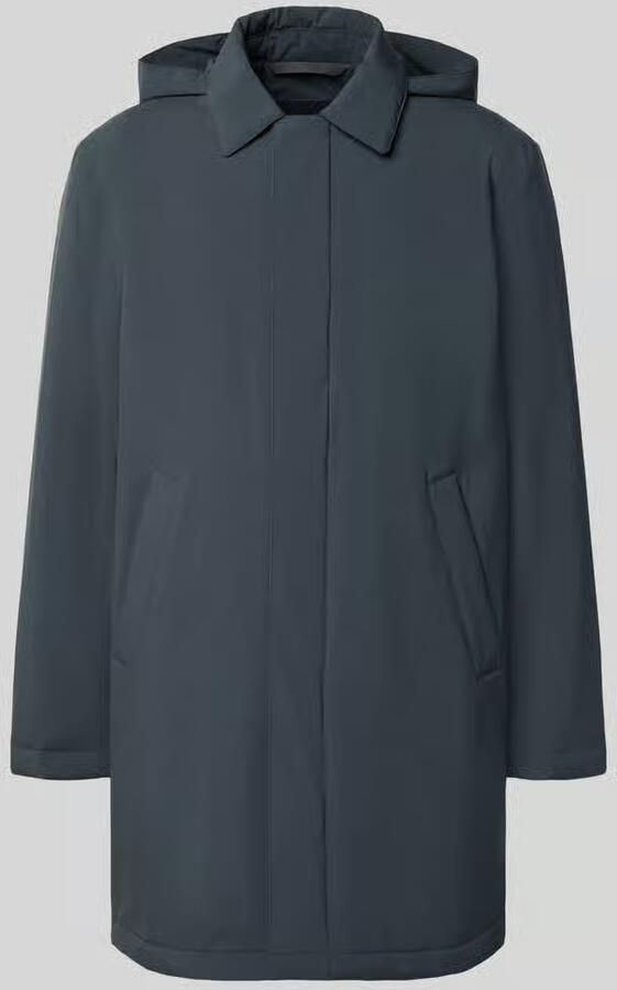 Marc O'Polo Regular fit functionele lange jas met afneembare capuchon - Foto 3