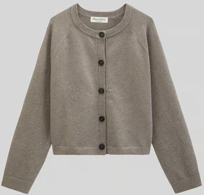Marc O'Polo relaxed fit gebreid jack van katoenmix