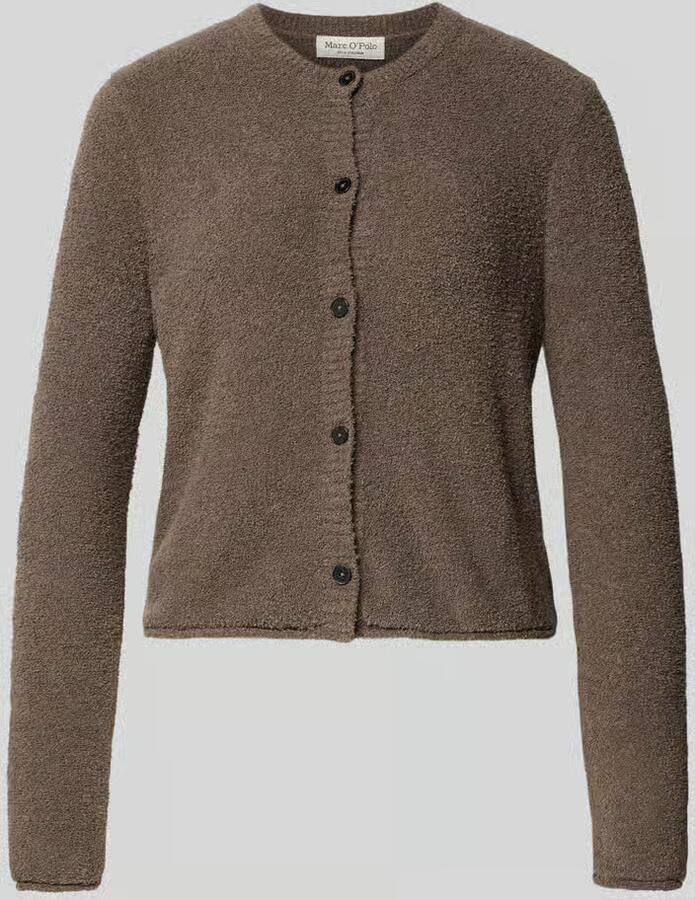 Marc O'Polo Regular fit gebreid jack van katoenmix