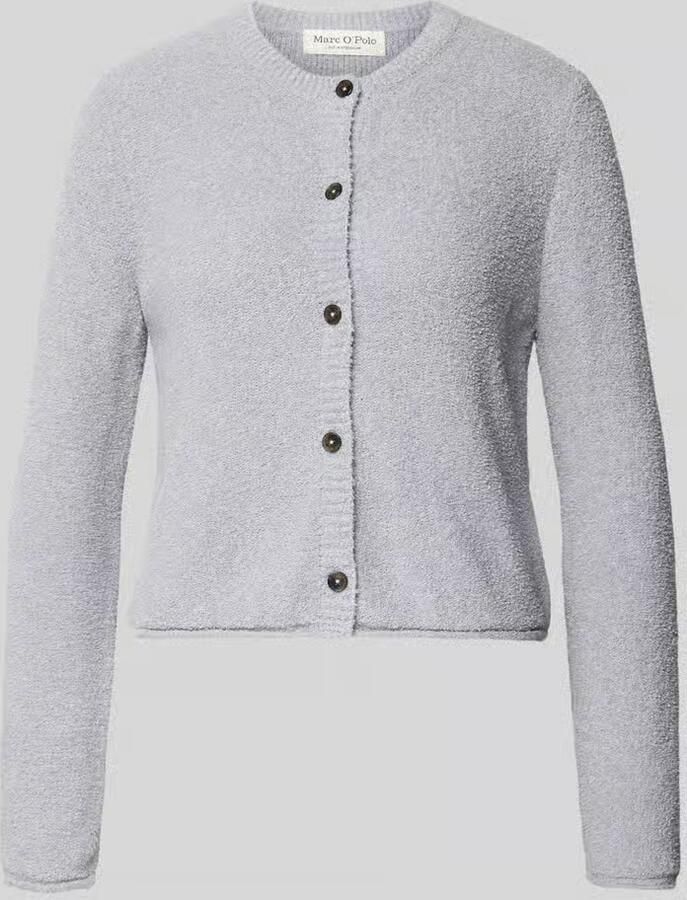 Marc O'Polo Regular fit gebreid jack van katoenmix