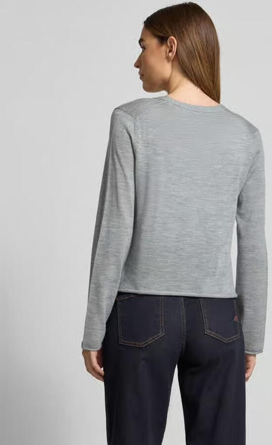 Marc O'Polo Regular fit gebreid jack van scheerwolmix