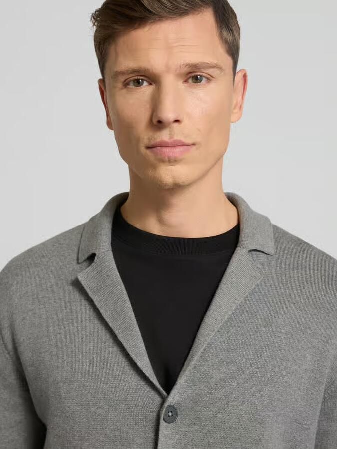 Marc O'Polo Regular fit gebreid jack van zuiver biologisch katoen - Foto 2