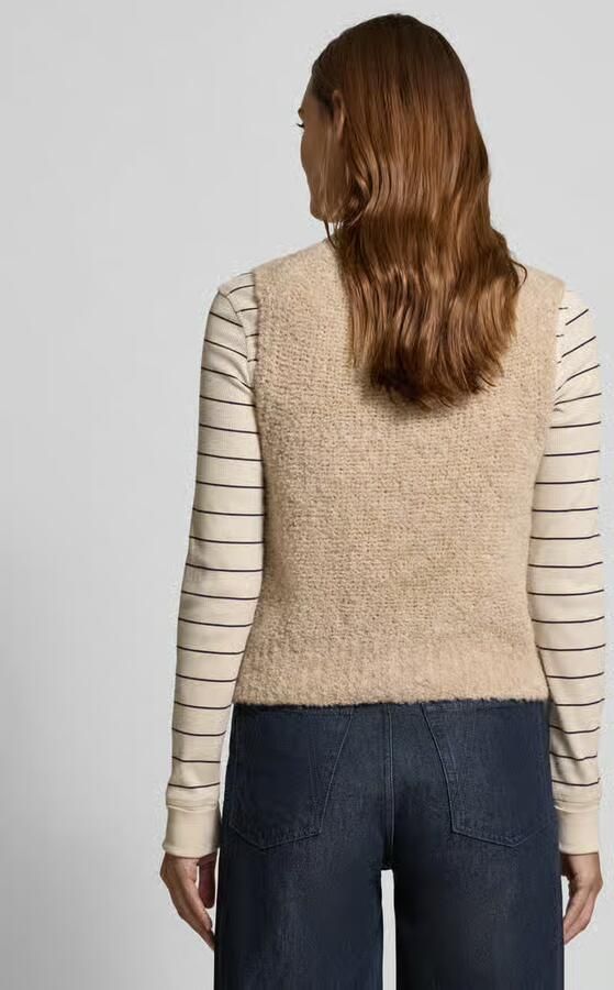 Marc O'Polo Regular fit mouwloos vest van een mix van wol en alpaca