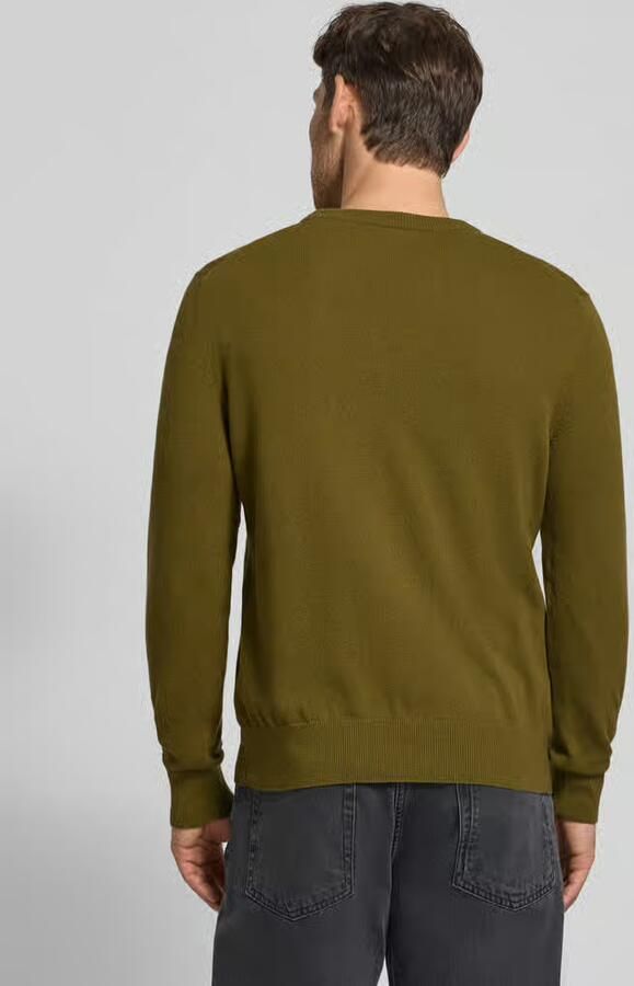 Marc O'Polo Regular fit gebreide pullover van een mix van katoen en scheerwol