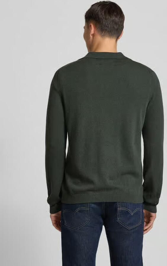 Marc O'Polo Regular fit gebreide pullover van een mix van katoen en scheerwol