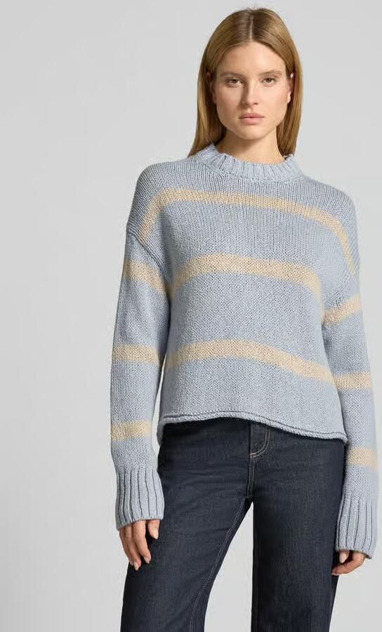 Marc O'Polo Regular fit gebreide pullover van katoenmix - Foto 4