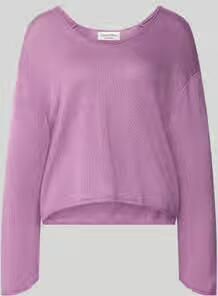 Marc O'Polo regular fit gebreide pullover van mix van katoen en linnen