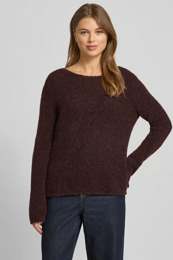 Marc O'Polo Regular fit gebreide pullover van scheerwolmix met alpaca - Foto 2