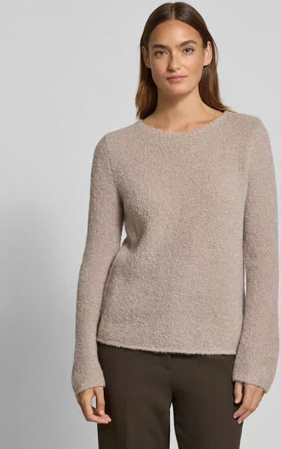 Marc O'Polo Regular fit gebreide pullover van scheerwolmix met alpaca - Foto 2