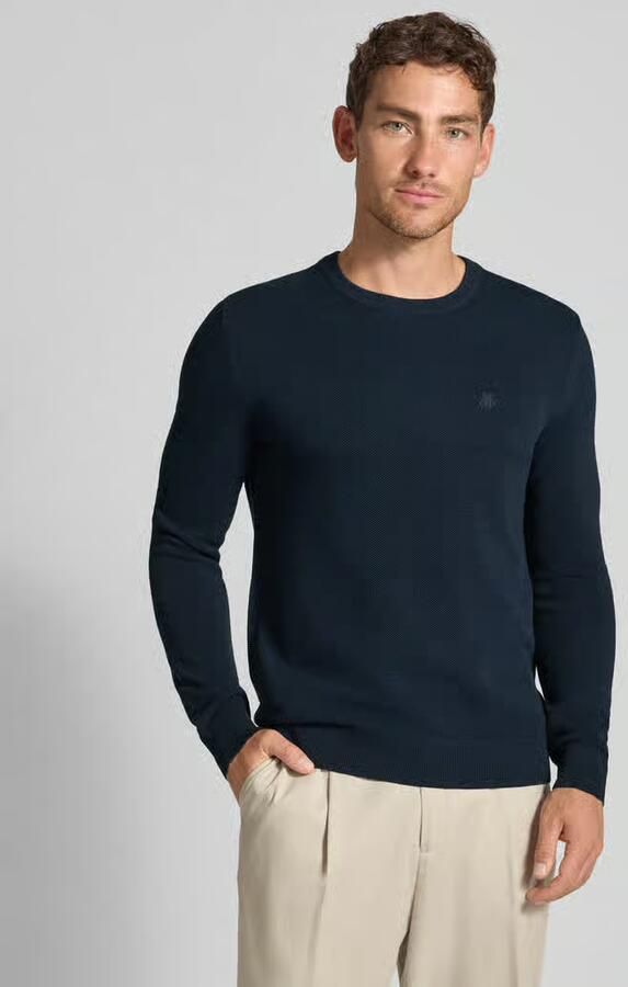 Marc O'Polo Regular fit gebreide pullover van zuiver katoen - Foto 3