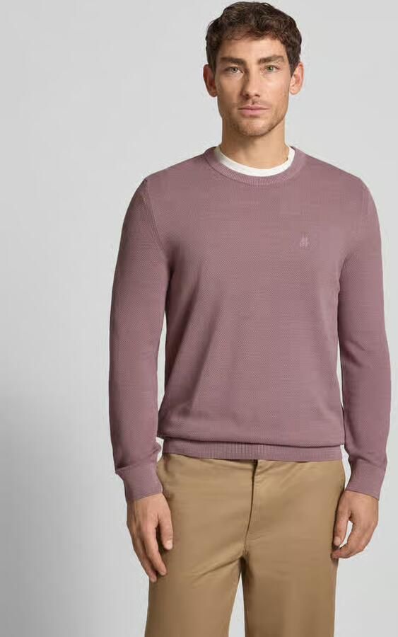 Marc O'Polo Regular fit gebreide pullover van zuiver katoen - Foto 2