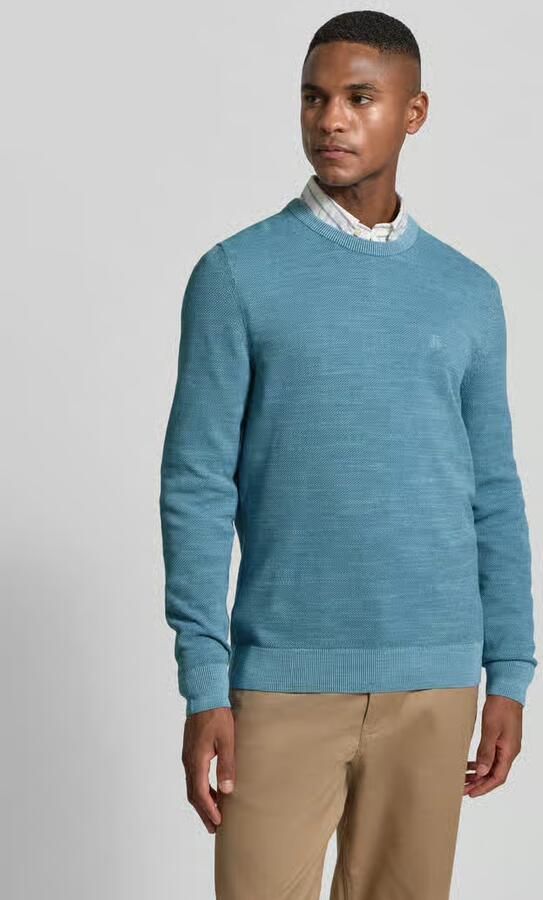 Marc O'Polo Regular fit gebreide pullover van zuiver katoen - Foto 2