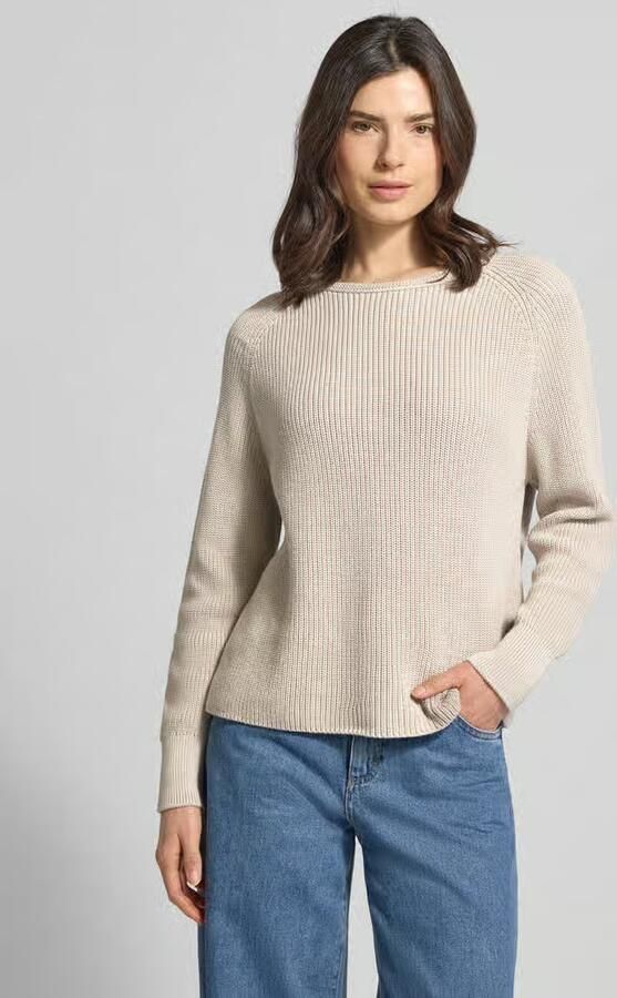 Marc O'Polo Regular fit gebreide pullover van zuiver katoen - Foto 3