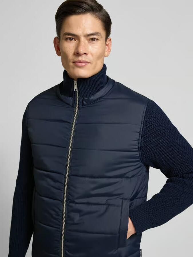 Marc O'Polo Regular fit gewatteerd jack van materiaalmix - Foto 2