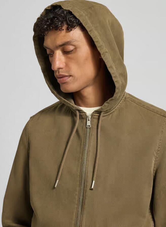 Marc O'Polo regular fit hemdjack met capuchon