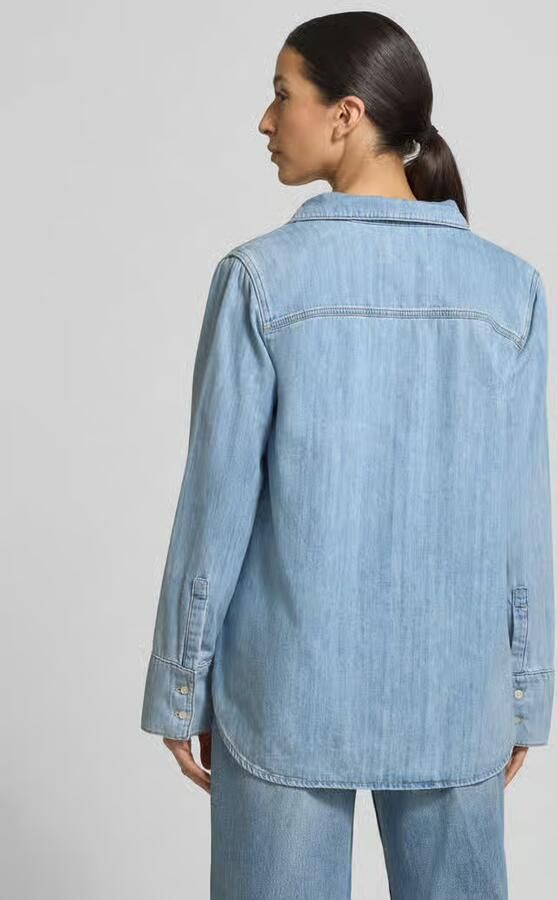 Marc O'Polo regular fit jeansblouse van puur katoen - Foto 3