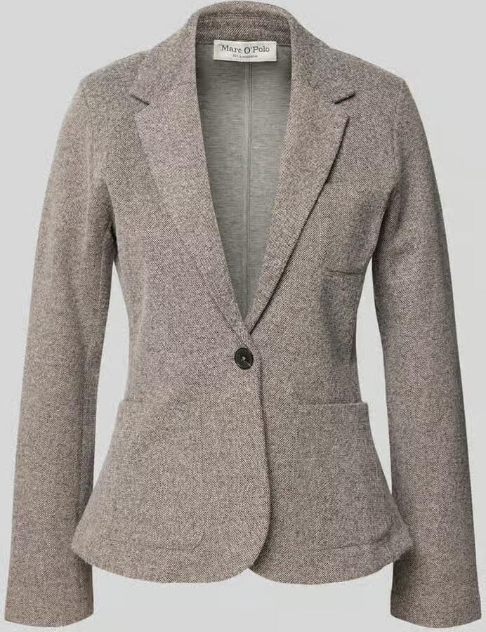 Marc O'Polo Regular fit korte blazer van katoenmix